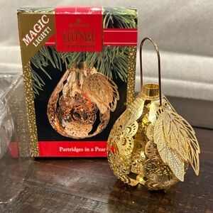 KEEPSAKE the Label Gold Partridge Ornament